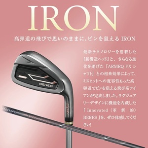 SHG0071　本間ゴルフ BERES 09 BLACK レディース IRON #7~#10 #SW  (5本組)　ゴルフクラブ アイアン セット