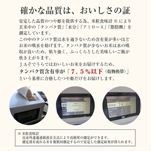 SE0440　3月上旬配送／令和7年産【精米】山形県産 特別栽培米 つや姫　10kg(5kg×2袋) JS
