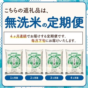 SE0500　【4回定期便】令和7年産 ［無洗米］はえぬき　2kg×4回(計8kg)