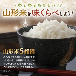 SE0508　【5回定期便】令和7年産 山形県産米5銘柄食べ比べ 　 2kg×5回(計10kg) AB