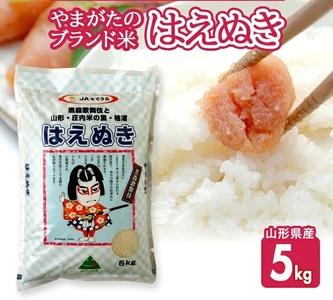 SA2815　令和7年産【精米】はえぬき　5kg(5kg×1袋) JS