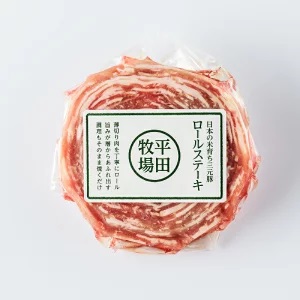 SA0716　平田牧場　日本の米育ち三元豚ロールステーキ　6個ギフト