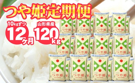 ST0002　【12回定期便】特別栽培米つや姫　10kg×12回(計120kg) JS