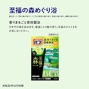 SA2221 花王バブ 至福の森めぐり浴 12錠入×6箱