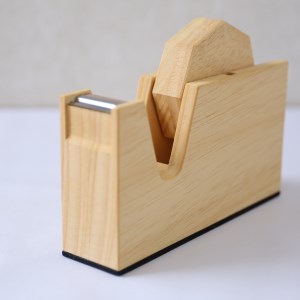 SD0040 《6種の木材から選べる》木製テープカッター (アユース)