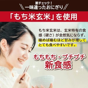 SC0282 【3回定期便】もち米 玄米おにぎり プレーン15個×3回(計45個)