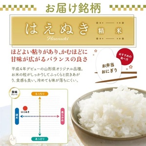 SC0642　令和7年産【精米】はえぬき　10kg(5kg×2袋) 農家直送 HO