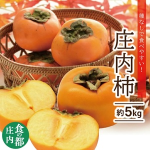 SA2084　庄内柿　約5kg(25～31玉入) L～4Lサイズ