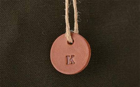 帆布トートバッグ 中 カーキ(9号帆布) F3S-1832