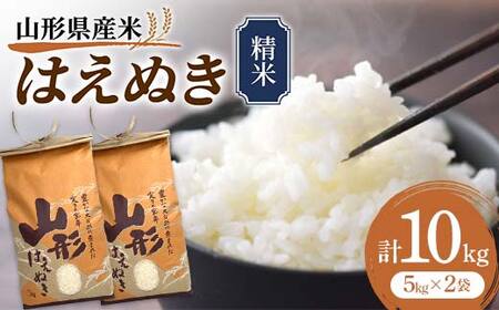 《先行予約》山形県産米 はえぬき 10kg 精米 米 お米 おこめ 山形県 新庄市 F3S-1711