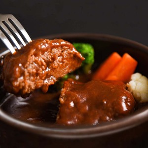 【45営業日以内配送】湯せんでOK ！ 黒毛和牛「山形牛」入りハンバーグ 880g（220g×4個） ＜デミグラス煮込みハンバーグ＞　010-D-YL050