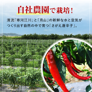 国産の唐辛子で作った 一味唐辛子 「さがえ唐辛子 旨辛」 15g × 1本　0025-G-BK027 ／ 唐辛子 スパイス 香辛料 調味料 国産 自社農園 福祉 支援 お取り寄せ 山形産 山形県産 山形県 寒河江市