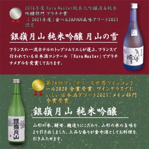 月山酒造 銀嶺月山 純米吟醸酒 受賞酒 720ml×2本 飲み比べセット　012-E-GS002