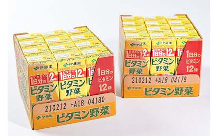 伊藤園 ビタミン野菜 200ml×48本（24本×2ケースセット） 栄養機能食品 ／ 野菜ジュース 野菜 ジュース ミックスジュース 果物 栄養 健康 ソフトドリンク 紙パック 国内製造　022-G-IT008