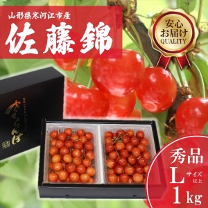 さくらんぼ 「佐藤錦」Lサイズ以上 秀品 1kg（500g×2） バラ詰め 山形県産 【2024年6月中旬頃～下旬頃発送予定】／ お取り寄せ フルーツ 果物 果実 ご当地 特産 東北 道の駅 チェリーランド さがえ ドライブ 旅行 土産 2024年産 令和6年産 1キロ　026-A-CS010｜佐藤錦佐藤錦佐藤錦佐藤錦佐藤錦佐藤錦佐藤錦佐藤錦佐藤錦佐藤錦｜