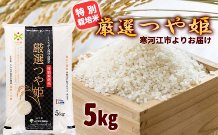 厳選つや姫 5kg 特別栽培米 山形県産 2022年産 令和4年産 《JAさがえ