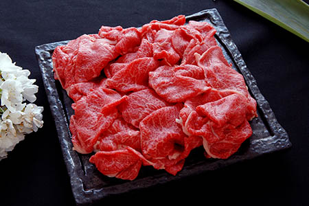 山形牛「もち米給与牛」ふぞろいスライス(切落し)380g 010-D01