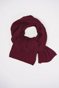 “ふわとろ やわらか” カシミア ニットマフラー  【ワインレッド】カシミヤ　052-H-SS020-ワインレッド