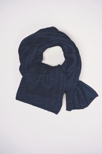 “ふわとろ やわらか” カシミア ニットマフラー  【ダークブルー】カシミヤ　052-H-SS020-ダークブルー