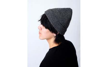 【ホワイト】《ウール100％》ニットキャップ （ユニセックス・男女兼用）　020-H-SS013-WH