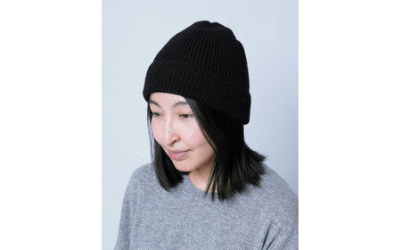 【ホワイト】《ウール100％》ニットキャップ （ユニセックス・男女兼用）　020-H-SS013-WH