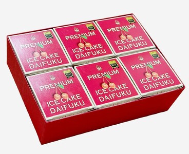 山形のうまいもの食品３冠達成！プレミアムさくらんぼアイスケーキ大福　６個　0123-2505