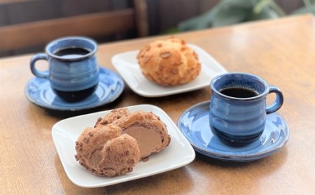 0048 35 かみのやまシュー カカオシュー と こだわりコーヒー豆 詰め合わせ 山形県上山市 ふるさと納税サイト ふるなび