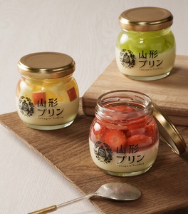 山形プリン【プレーン・季節のフルーツ】合計4個 0135-2203