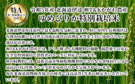 2ヵ月 定期便【令和5年度】 北海道 伊達産 ゆめぴりか 5kg 精米