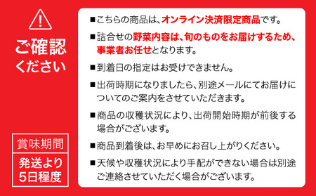 【2026年発送】【先行予約】 北海道 伊達市 産直・旬のおまかせ野菜詰合せ 9?10種 dnk-001