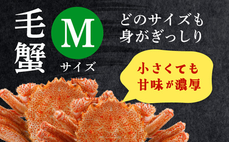 【ふるなびWEEK対象】毛ガニ（姿身）Mサイズ 1尾 ogm-015 FN-Limited-WE