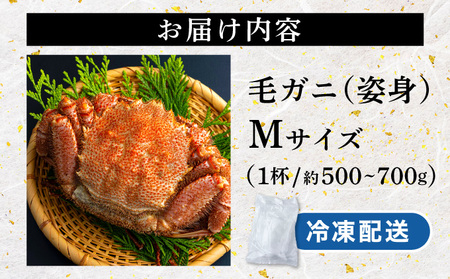 【ふるなびWEEK対象】毛ガニ（姿身）Mサイズ 1尾 ogm-015 FN-Limited-WE