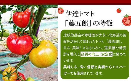 【2026年 発送 】 先行予約 北海道 伊達 トマト 藤五郎  約 40 玉 M ～ L サイズ とまと 新鮮 ジューシー 産地直送