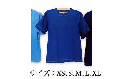 藍染めTシャツ（藍） XSサイズ