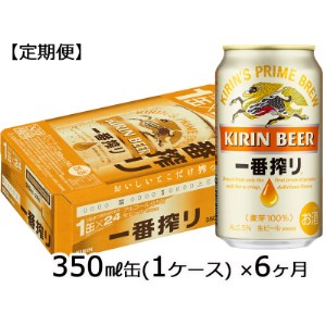 定期便6ヶ月 キリンビール一番搾り350ml 24缶 １ケース D066 山形県長井市 ふるさと納税サイト ふるなび