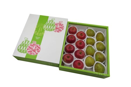 【2025年発送】山形秋の旬果2種詰合せ（ラフランス・蜜入サンふじ合計4kg）_H124(R7)