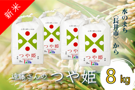 【令和4年産新米】【オーガニック米】遠藤さんの「つや姫」8kg(2kg×4袋)_A133(R4)