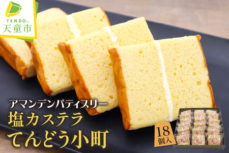 塩カステラ てんどう小町 18個入り スイーツ お菓子 山形県 天童市 08-16-004