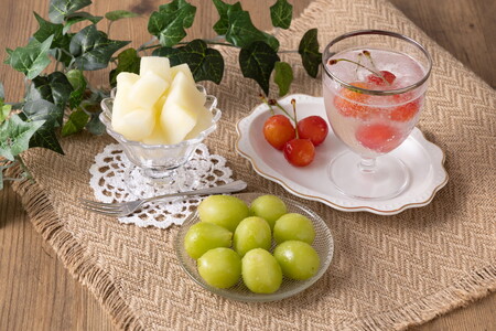 氷のめぐみ ( さくらんぼ ・ シャインマスカット ・ ラフランス ) 冷凍フルーツ 果物 山形 08-03-072