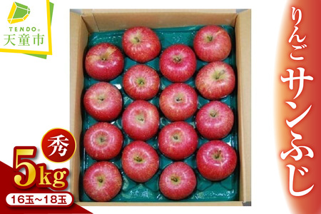 りんご ( サンふじ ) 5kg 山形 果物 フルーツ 08-02-026