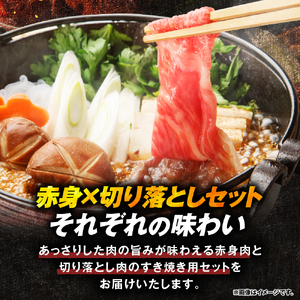 【2025年2月発送】山形牛すき焼き用Bセット(もも肉または肩肉300g＆切り落とし300g) 肉の工藤提供 hi004-hi023-002-02r  肉 牛肉 山形牛 精肉 もも肉 肩肉 切り落とし 国産牛 山形産牛 ブランド牛 600グラム すき焼き しゃぶしゃぶ 山形県 東根市 ふるさと納税