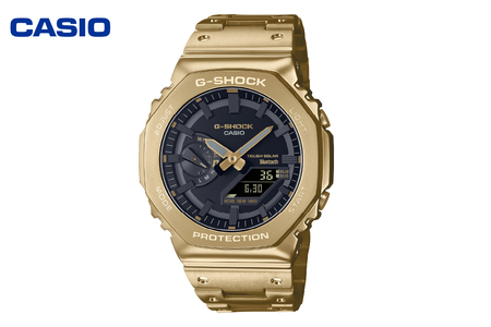 CASIO腕時計 G-SHOCK　GM-B2100GD-9AJF　hi011-096　腕時計 時計 ウォッチ カシオ CASIO Gショック ジーショック メンズ 男性 電波 ソーラー アナログ 20気圧防水 金 ゴールド 国内正規品 山形県 東根市