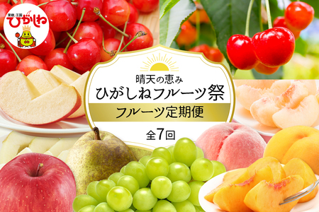 【2025年先行予約】晴天の恵み！ひがしねフルーツ祭定期便！全7回 (2025.6月中旬からスタート) 山形県 東根市 hi026-004-1 令和7年産 2025年産 ふるさと納税 白桃 黄桃 桃 もも ピーチ ぶどう マスカット シャインマスカット 房 ラフランス ラ・フランス 有の実 ペア りんご アップル しゃくしゃく 林檎 紅秀峰 佐藤錦 さくらんぼ サクランボ フルーツ 果物 くだもの 定期便 コース 期間限定 冷蔵配送 先行予約 先行受付 バラ 19キロ 取り寄せ グルメ ご当地 特産 産地 直送 送料無料 東北 山形 東根市 人気