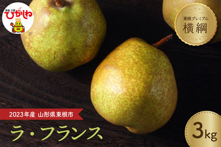 P-1243 洋なし「【横綱】ラ・フランス」3kg JA提供(2020年11月上旬~12月上旬送付)