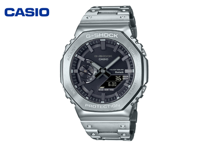 【CASIO】G-SHOCK　GM-B2100D-1AJF 山形県 東根市　hi011-102　腕時計 時計 ウォッチ watch カシオ CASIO Gショック G-SHOCK ジーショック メンズ 男性 女性 電波 ソーラー アナログ お洒落 おしゃれ ファッション コレクション コレクター シルバー 多機能 国内正規品 山形県 東根市 ふるさと納税 人気