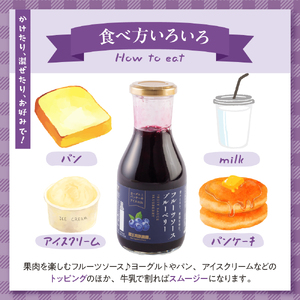 フルーツソース320g ブルーベリー(6本)和歌山産業提供 hi070-001 ブルーベリー フルーツ 果物 クダモノ くだもの ソース パン ヨーグルト ご当地 グルメ お取り寄せ 送料無料 山形県 東根市 ふるさと納税 人気