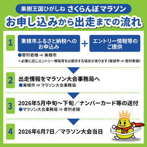 2026年6月7日開催 第23回果樹王国ひがしねさくらんぼマラソン大会出走権 +さくらんぼ200g(当日配付) hi007-005-002