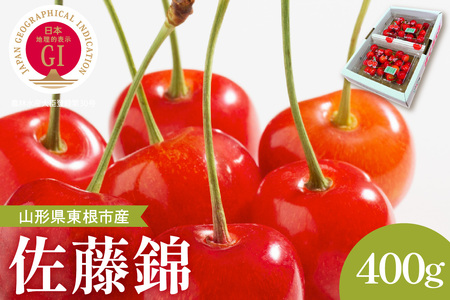 【2026年産】GI東根さくらんぼ「佐藤錦」秀品 400gバラ詰め (200g×2パック) Lサイズ以上 安達農園提供 山形県 東根市 hi037-015 （フルーツ 果物 くだもの クダモノ サクランボ 佐藤錦 2026年産 令和8年 人気 ふるさと納税 ヤマガタケン やまがたけん ヒガシネシ ひがしねし））