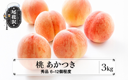 先行予約  桃 あかつき 秀品 約3kg (6～12個程度)  8月上旬~下旬頃発送 山形県産 フルーツ 果物 くだもの もも モモ 2026年産 令和8年産 佐竹物産 sb-moatx3-b