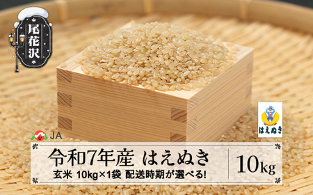 令和7年産 毎月定期便 玄米 はえぬき 10kg×3回 ja-hagxa10_tm